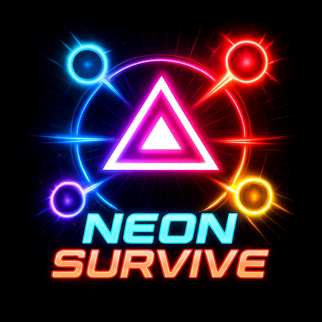 iOS arcade game : Neon Survive - Product Hunt launch logo