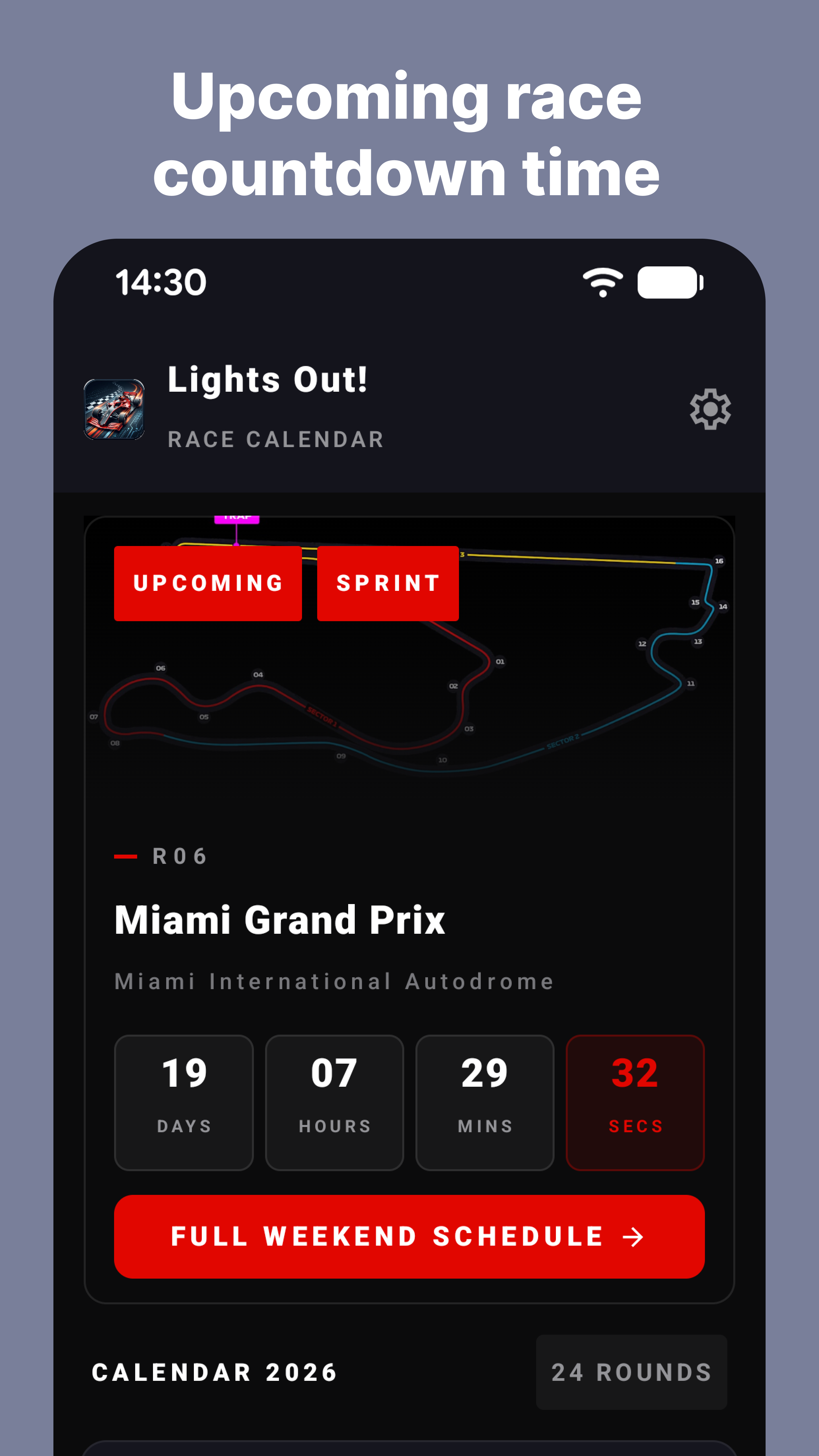 Lights Out - Formula 1 Widgets gallery image