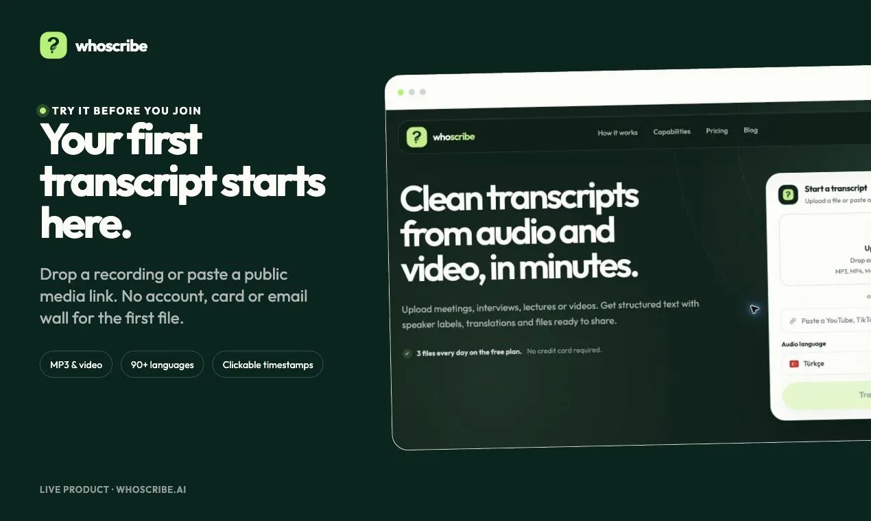 WhoScribe gallery image