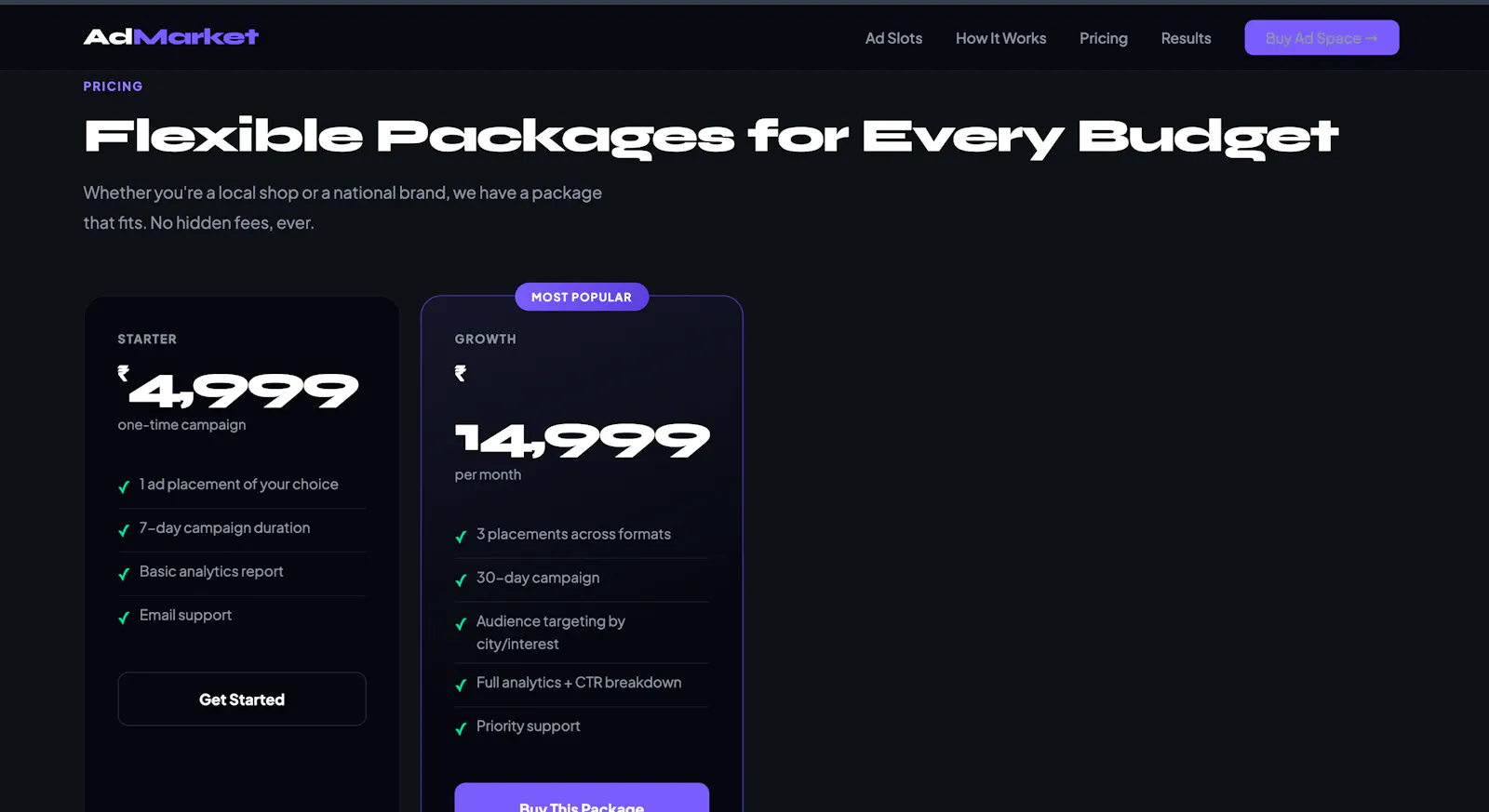AdMarket — Buy premium ads in budget  screenshot 5