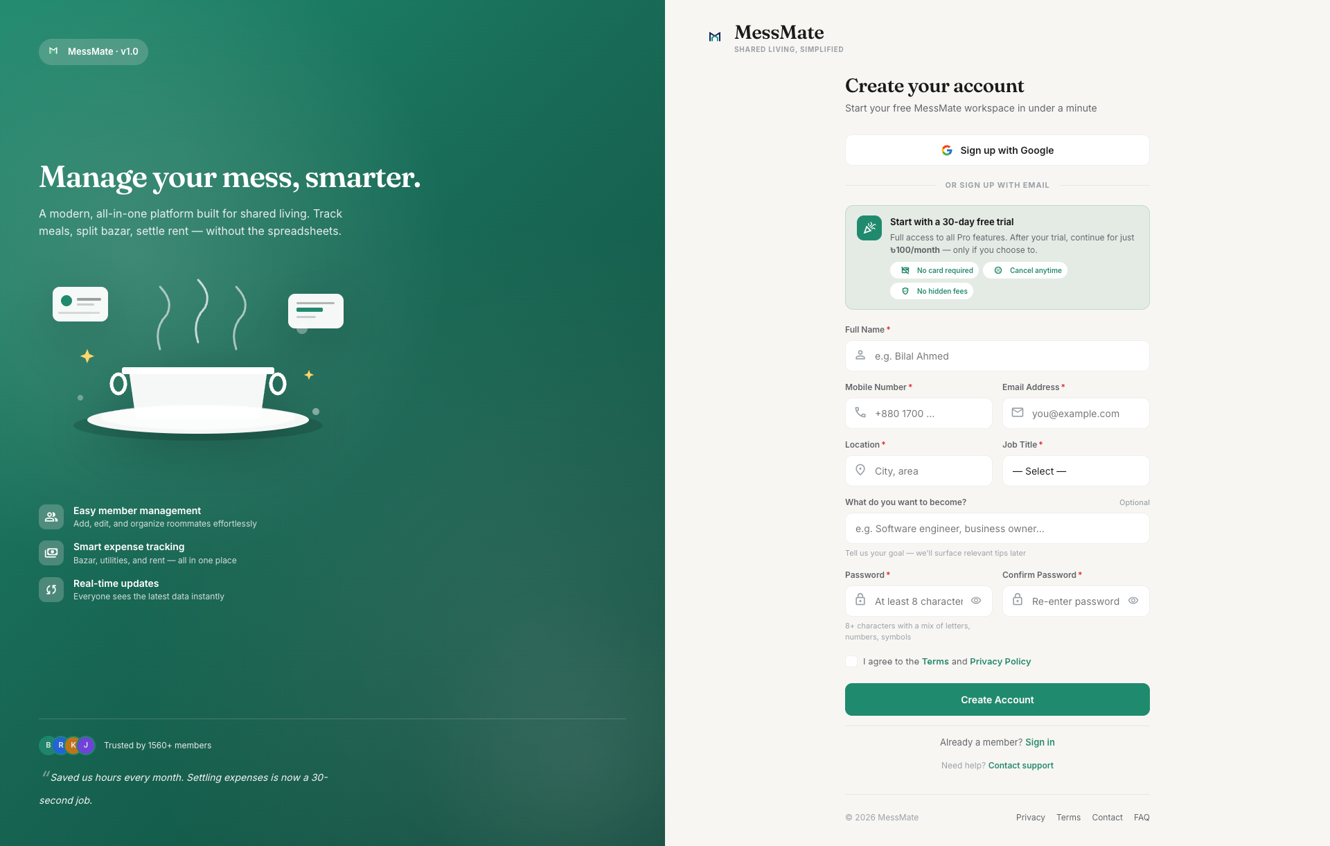 MessMate – Mess & Shared Living Manager gallery image