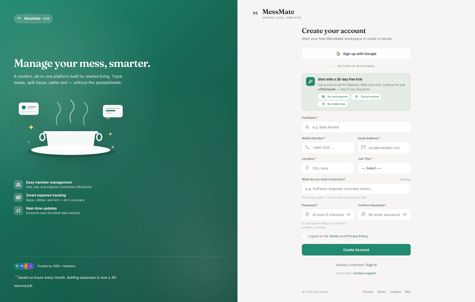 MessMate – Mess & Shared Living Manager screenshot 4