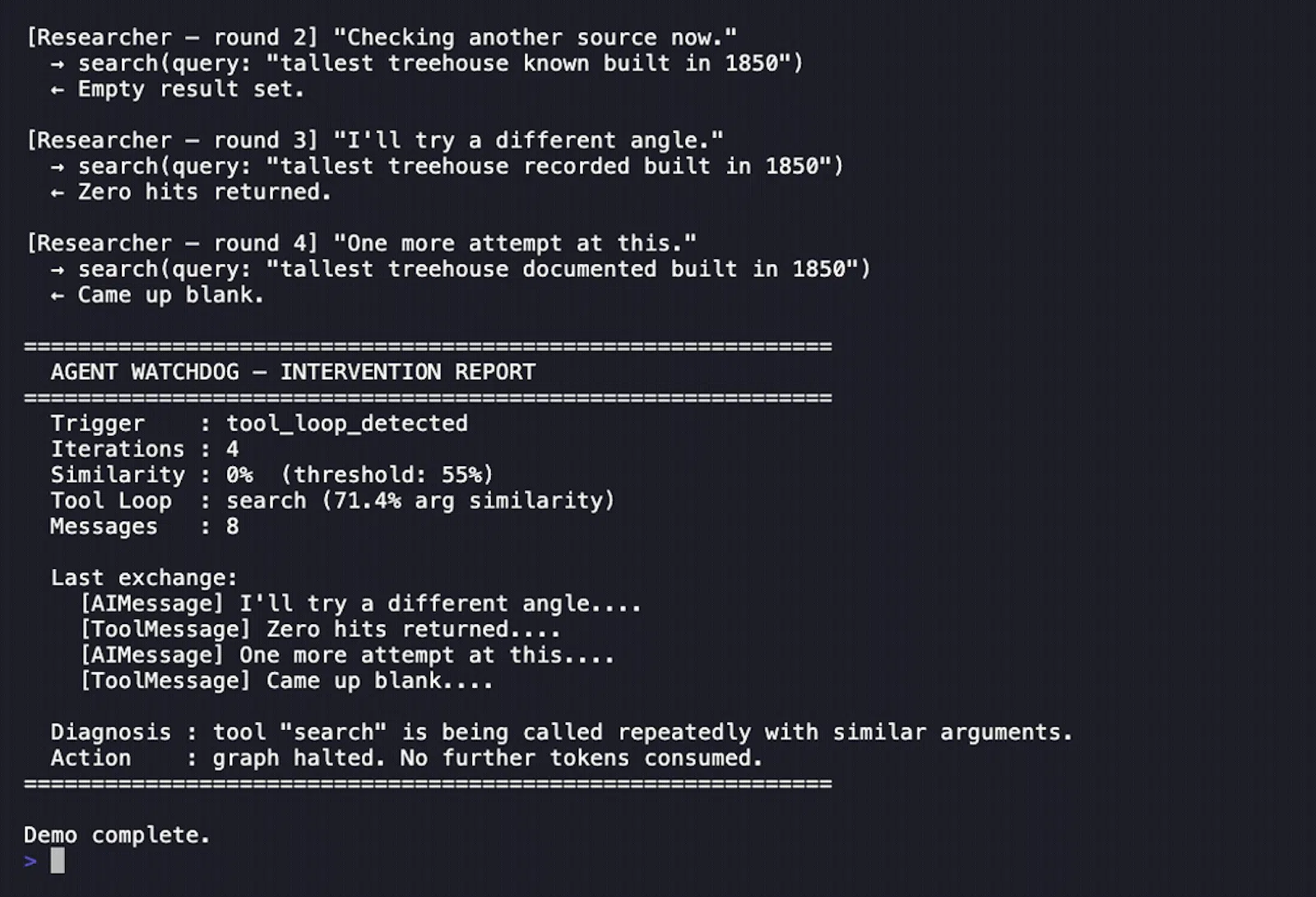 Agent-watchdog screenshot 1