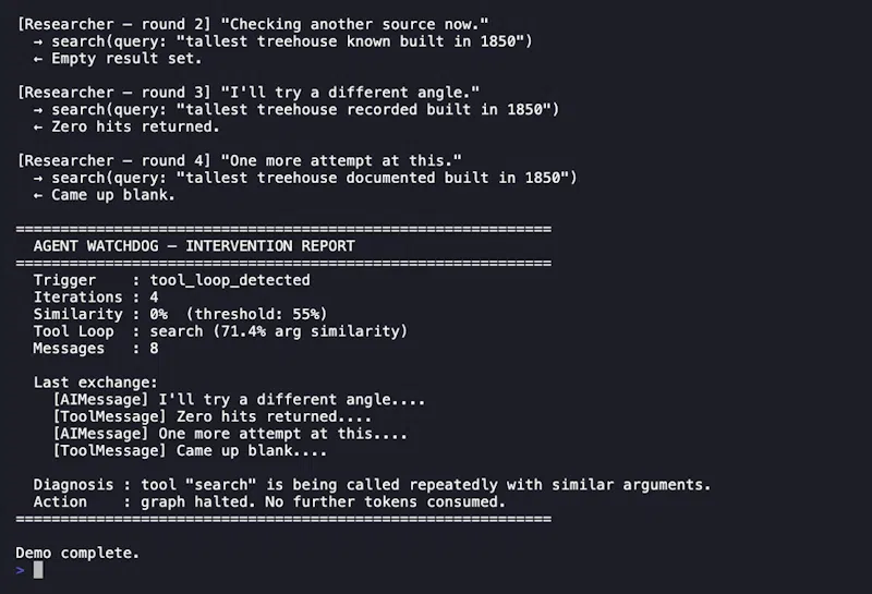 Agent-watchdog screenshot 1