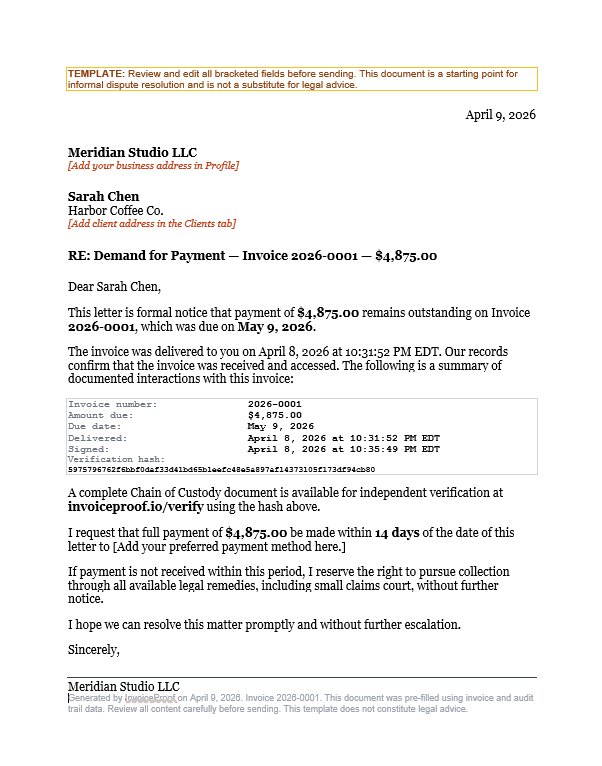 InvoiceProof gallery image