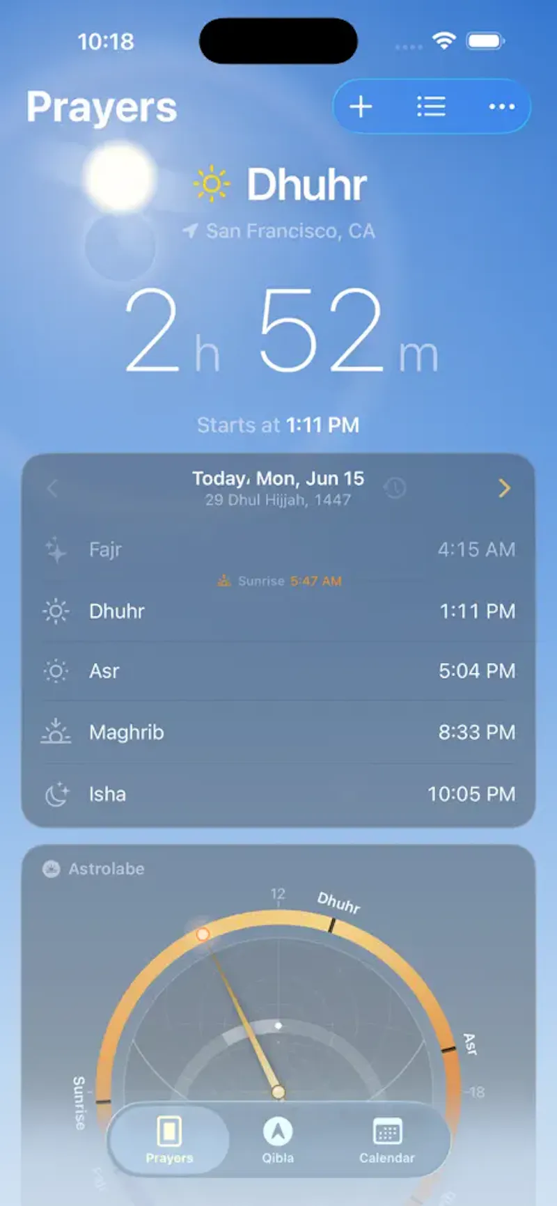 Sumut: Prayer Times App screenshot 1