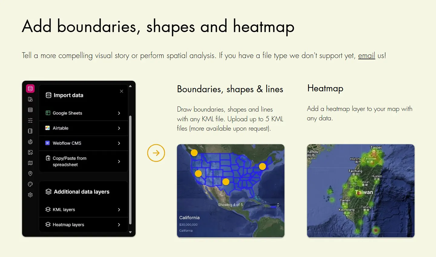 No Code Map App gallery image