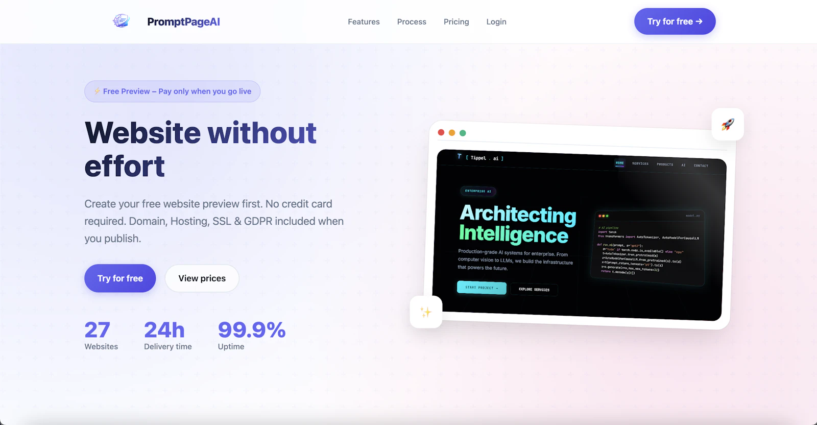 PromptPageAI screenshot 1