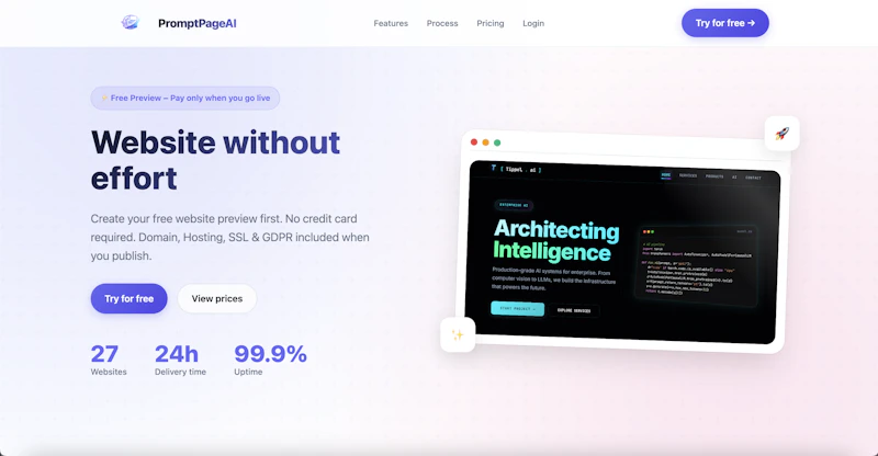 PromptPageAI screenshot 1