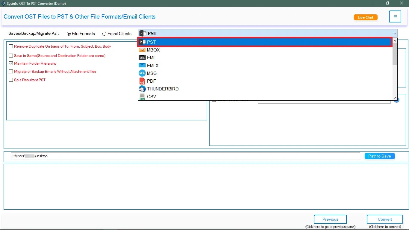Média MailConverterTools OST à ​​PST Converter 5