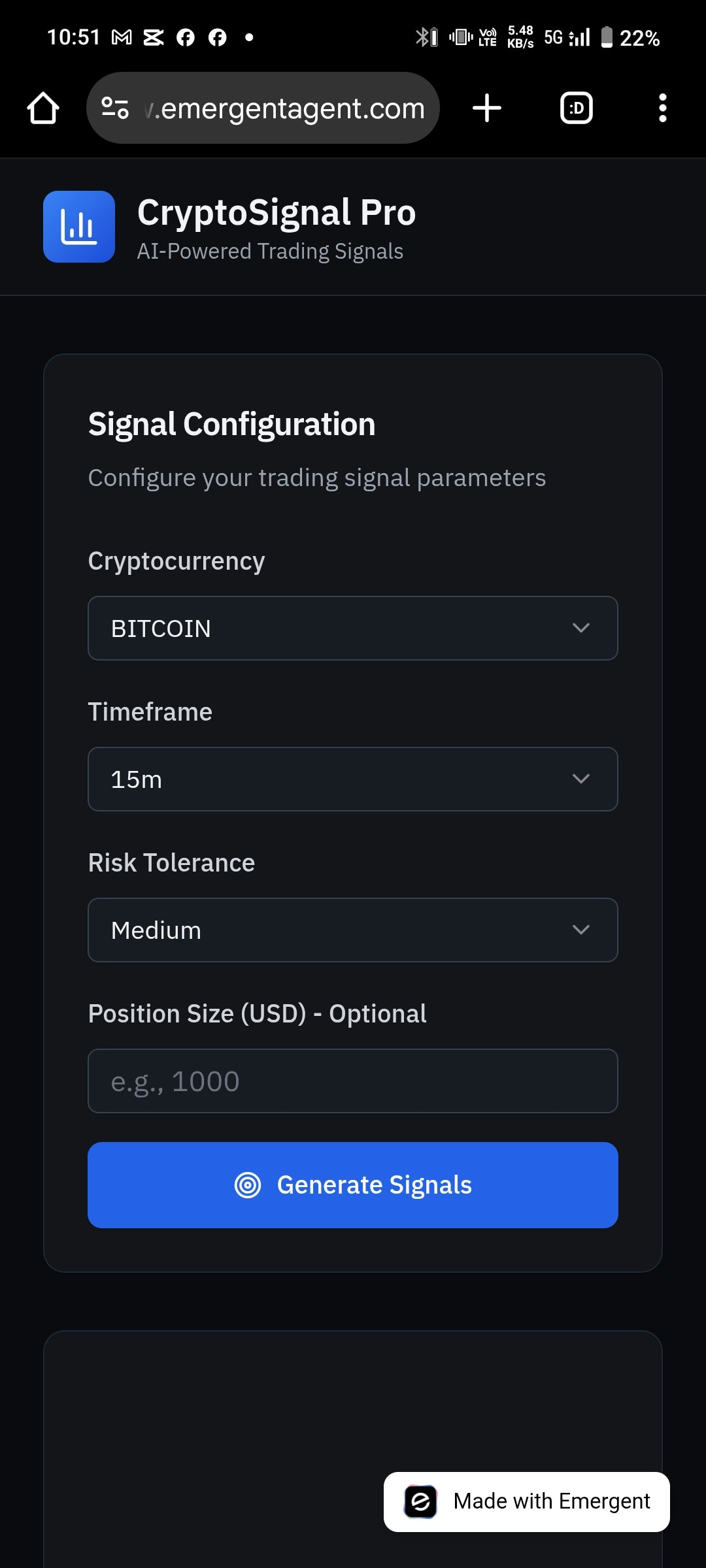 Crypto Insight AI - Main product screenshot demonstrating key features and user interface