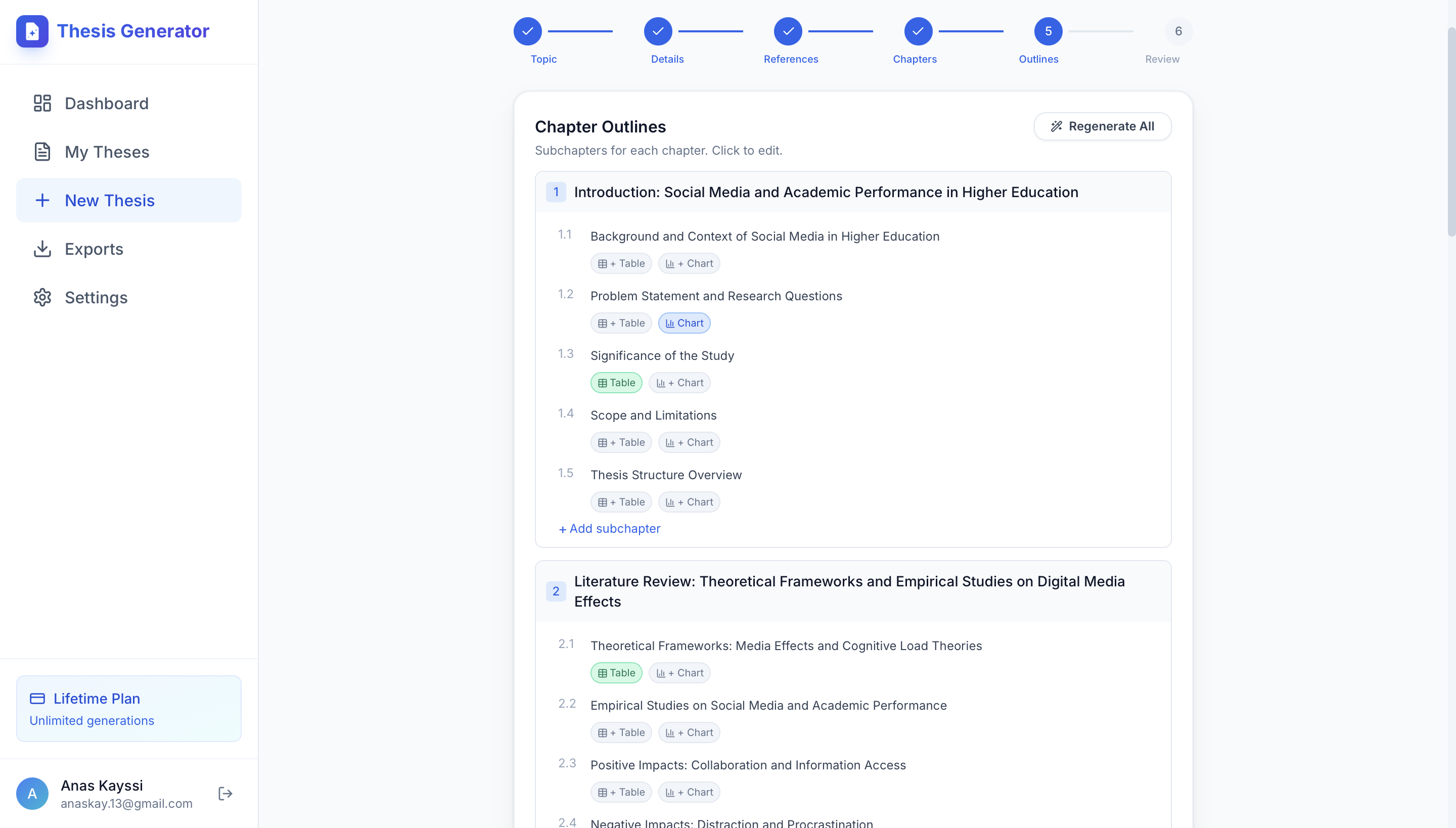 Thesis Generator AI gallery image