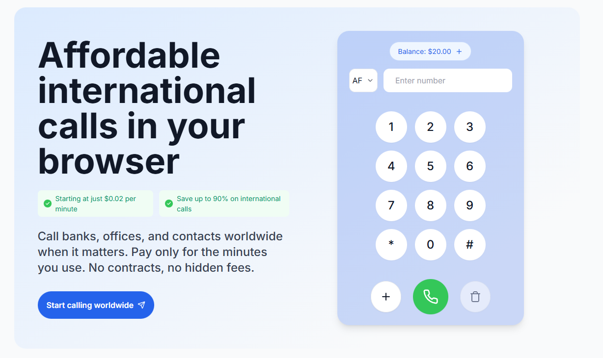YuhuCall - Main product screenshot demonstrating key features and user interface
