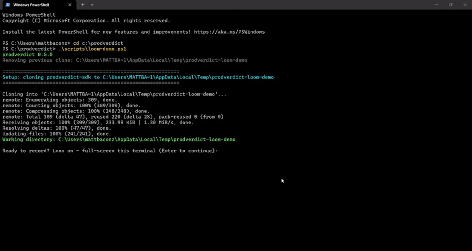 ProdVerdict screenshot 1 (video preview)