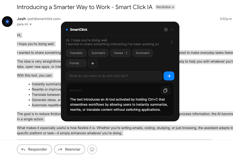 SmartClick-Instant AI for your clipboard screenshot 2