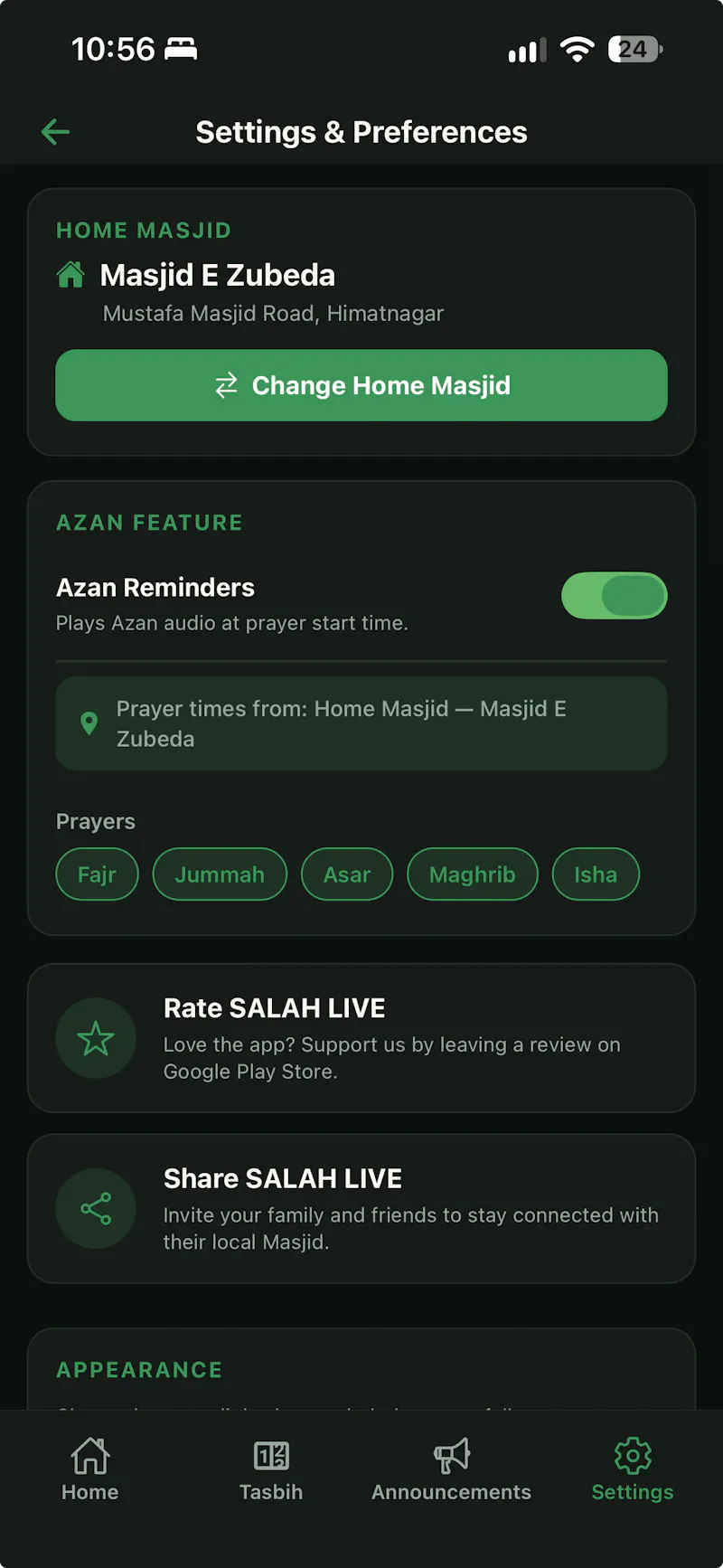 Salah Live – Find Masjids & Jamaat Times screenshot 5