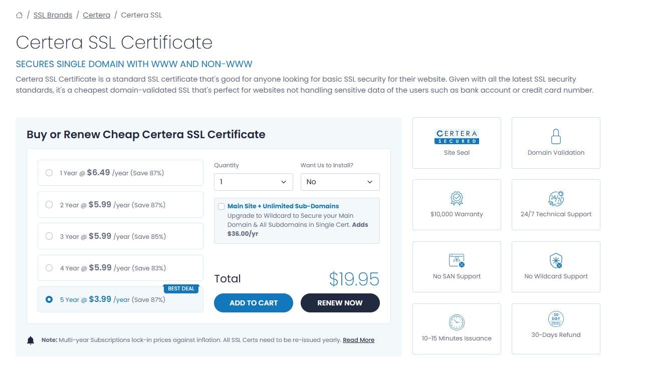 Certera SSL Certificate media 1