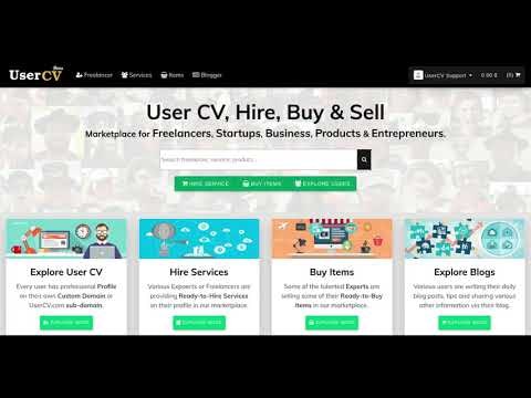 UserCV - Personal CV Page or Company Page with built-in Blog gallery image