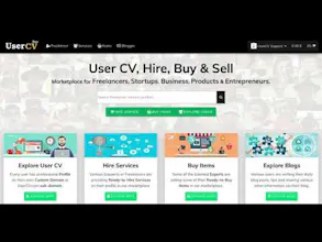UserCV - Personal CV Page or Company Page with built-in Blog gallery image