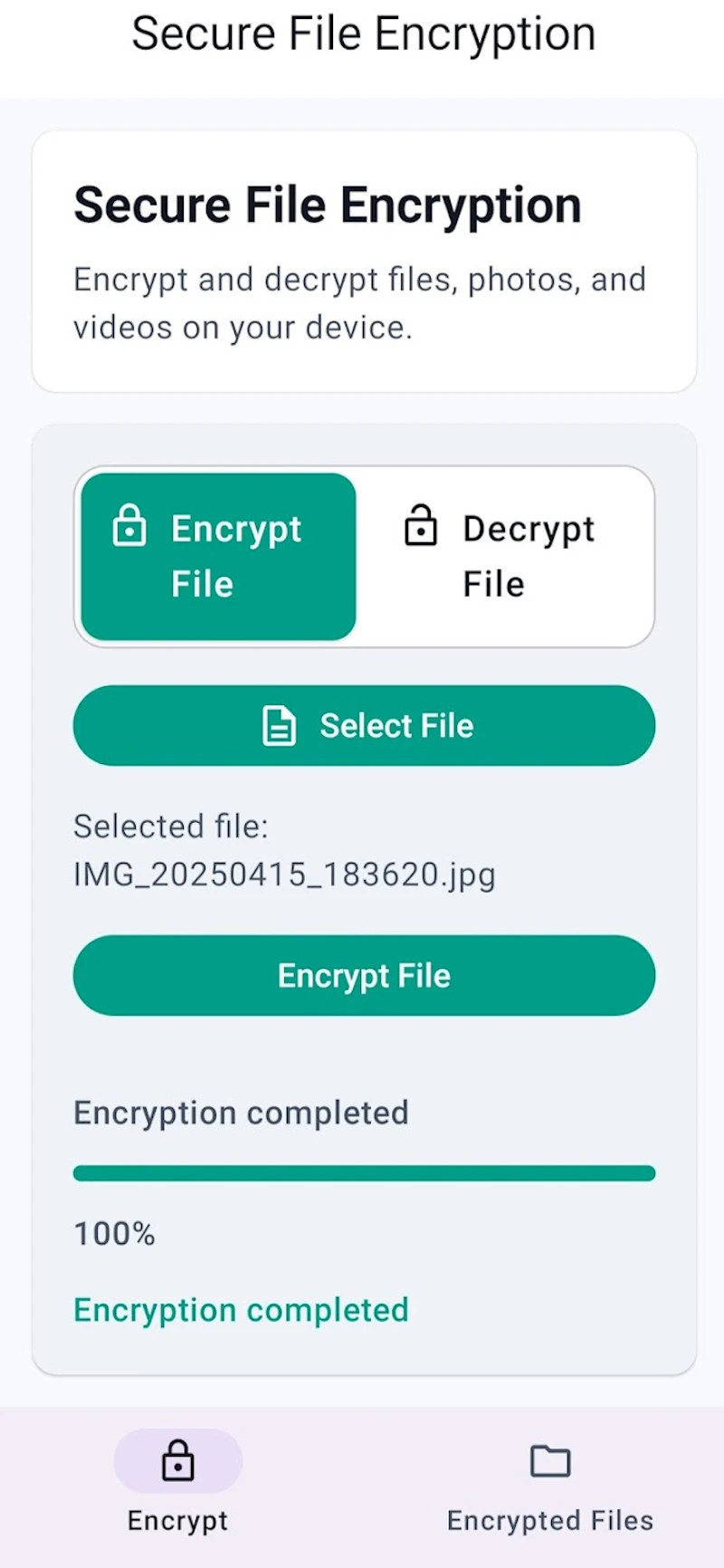 SafeEncrypt screenshot 2
