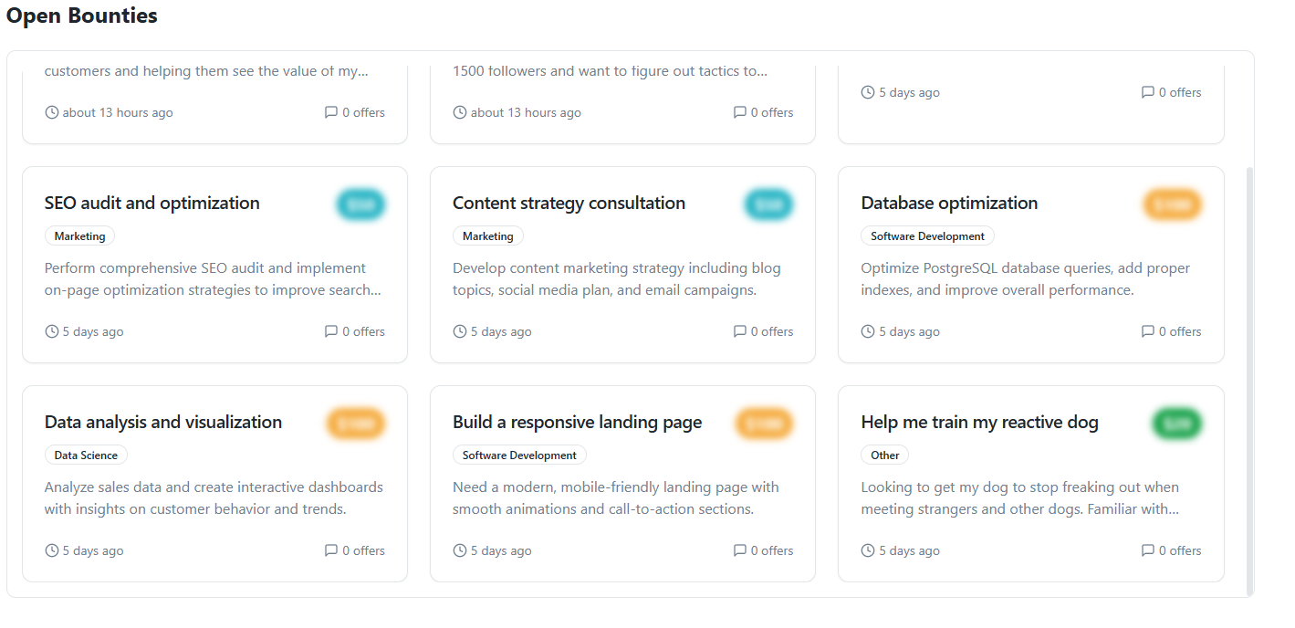 Skill Bounty Board - Screenshot 3 showing product features and functionality