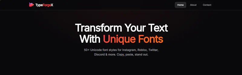 TypeForgeX screenshot 2