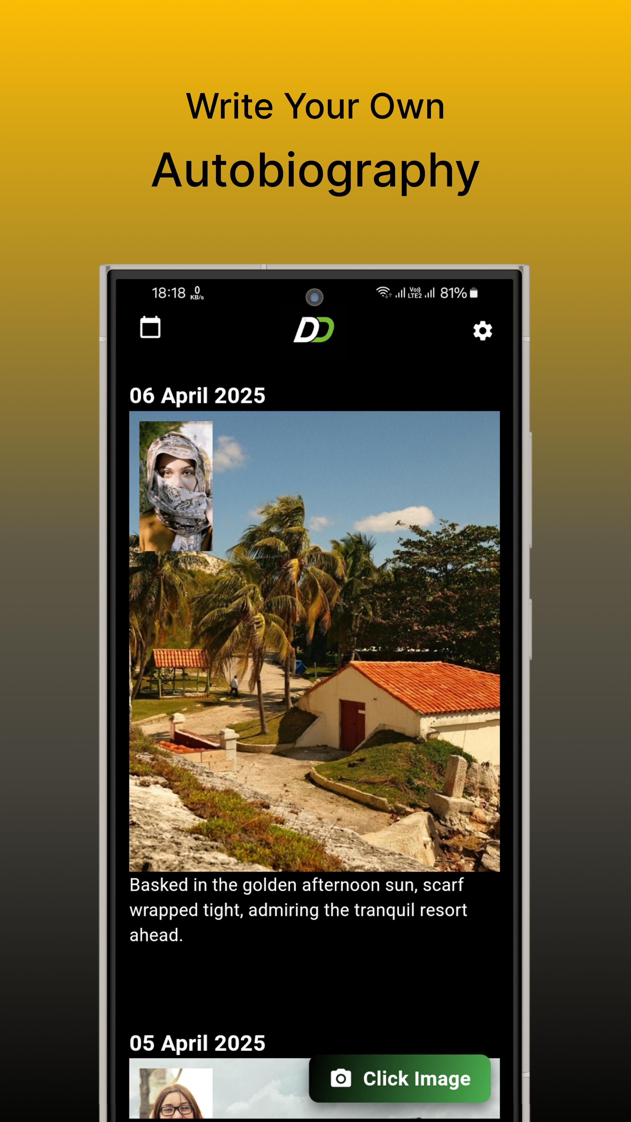 Média Journal photo DD-DigitalDiary - Une application de journalisation photo utilisée pour écrire votre propre autobiographie 3