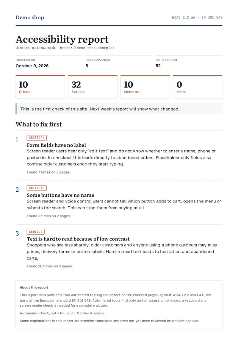Pandus Accessibility Checker screenshot 4