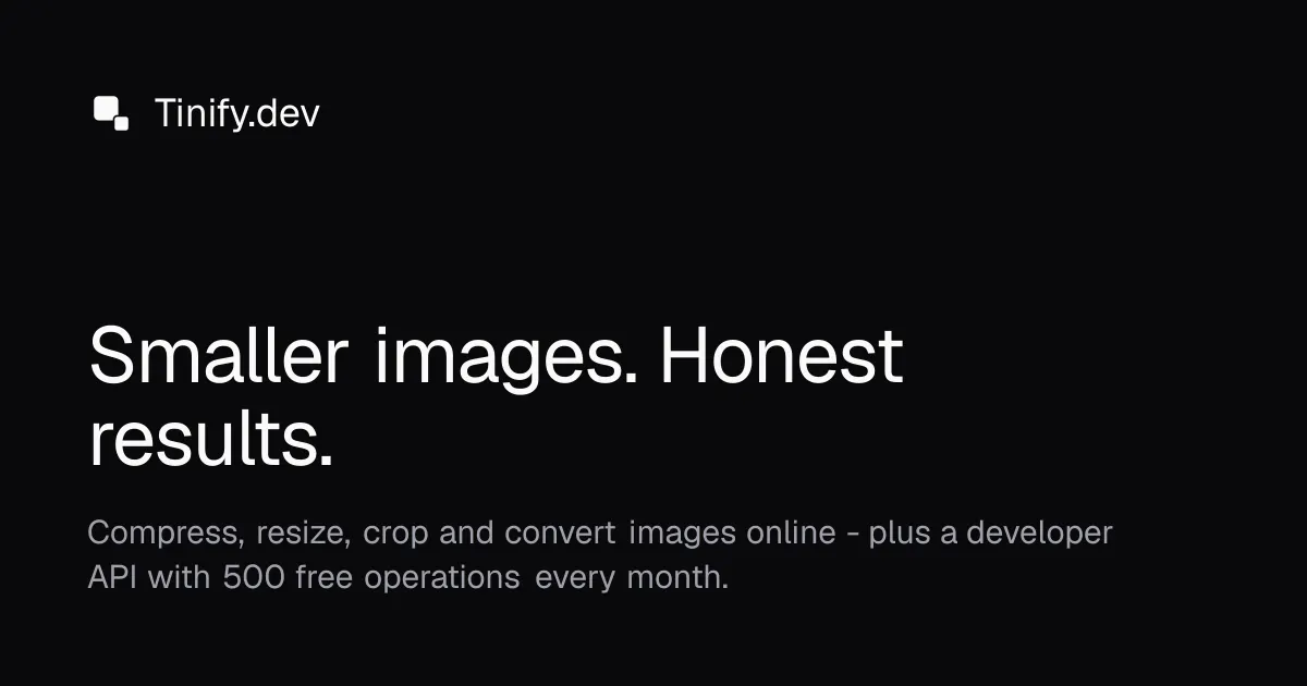Tinify.dev gallery image