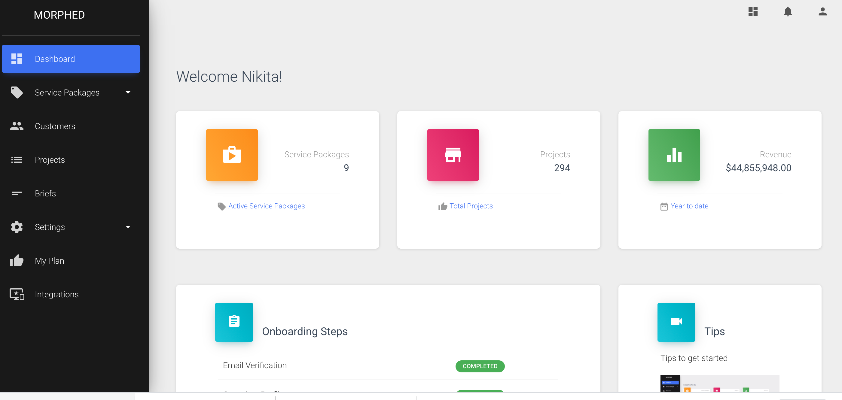 Morphed gallery image