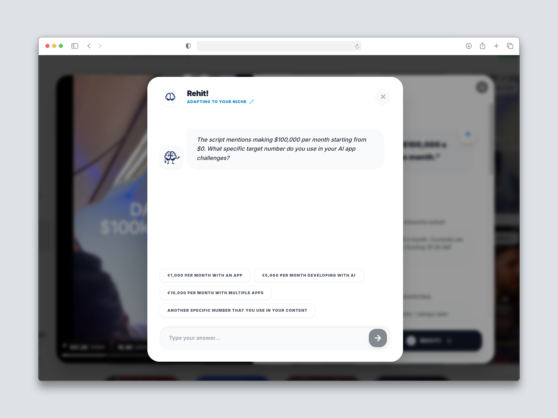 Rehit.ai - Screenshot 2 showing product features and functionality
