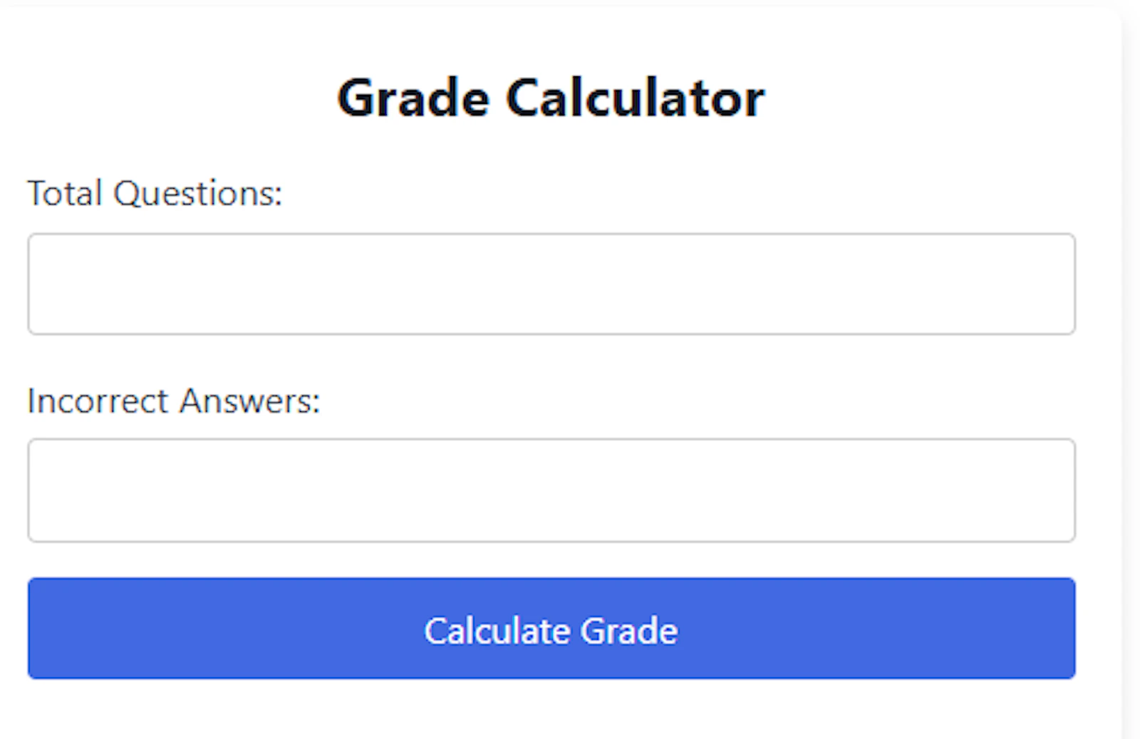  EZ Graders — Online Grading Calculator  screenshot 3
