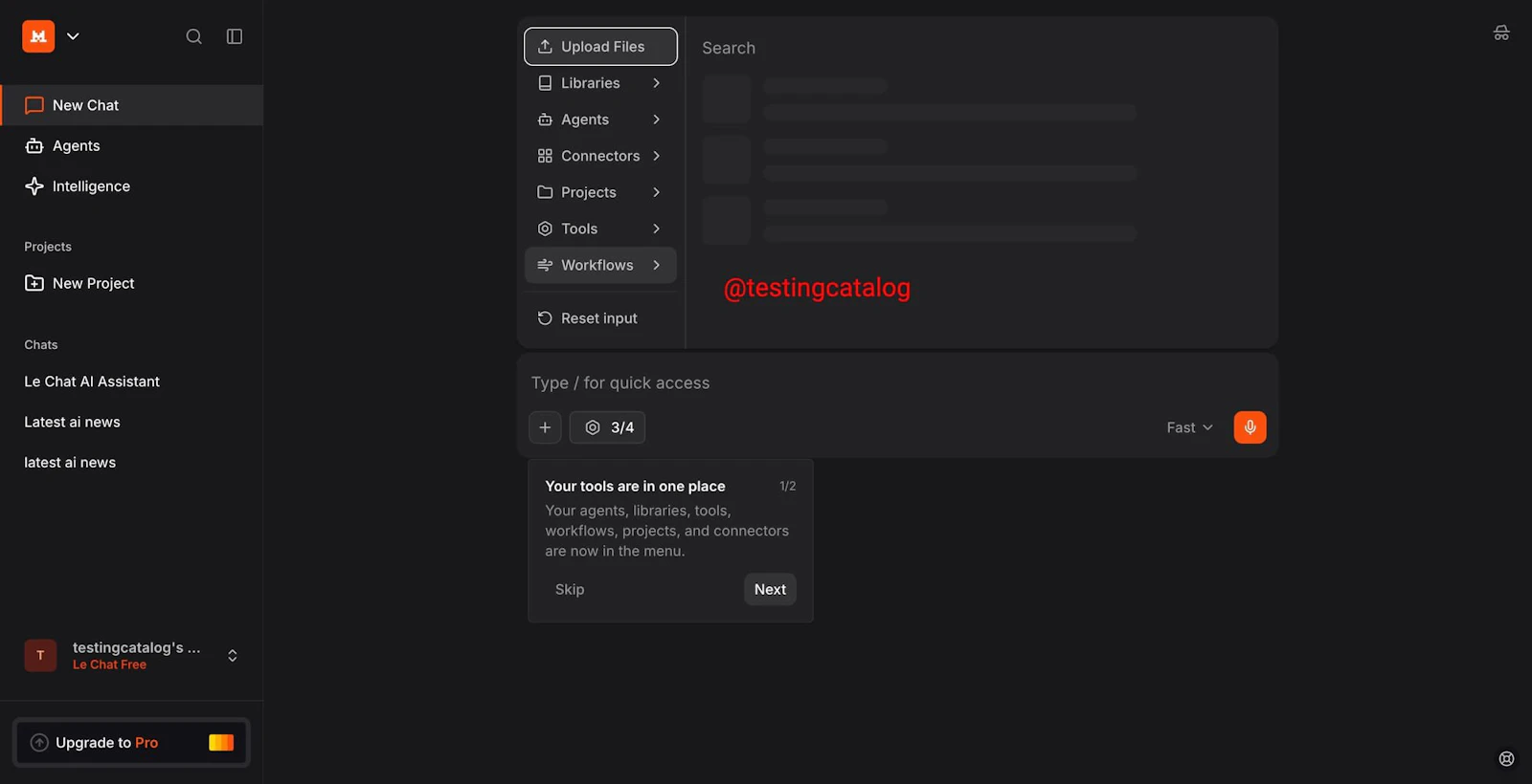 Mistral Workflows screenshot 3