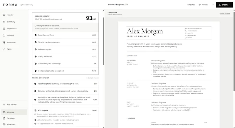 FORMA screenshot 4
