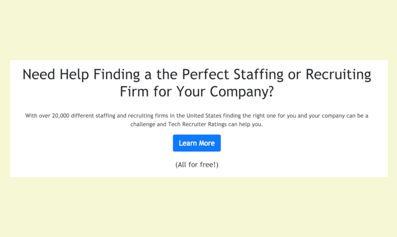 Tech Recruiter Ratings gallery image