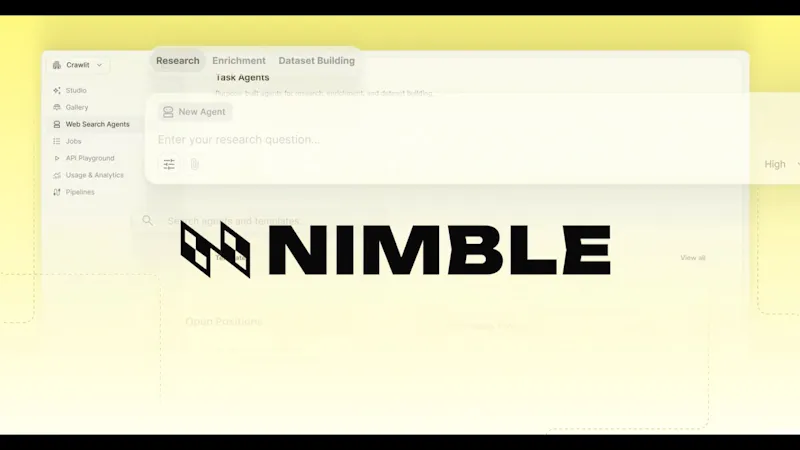 Web Search Agents by Nimble screenshot 1 (video preview)