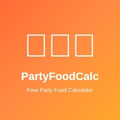 PartyFoodCalc - Product Hunt launch logo and brand identity