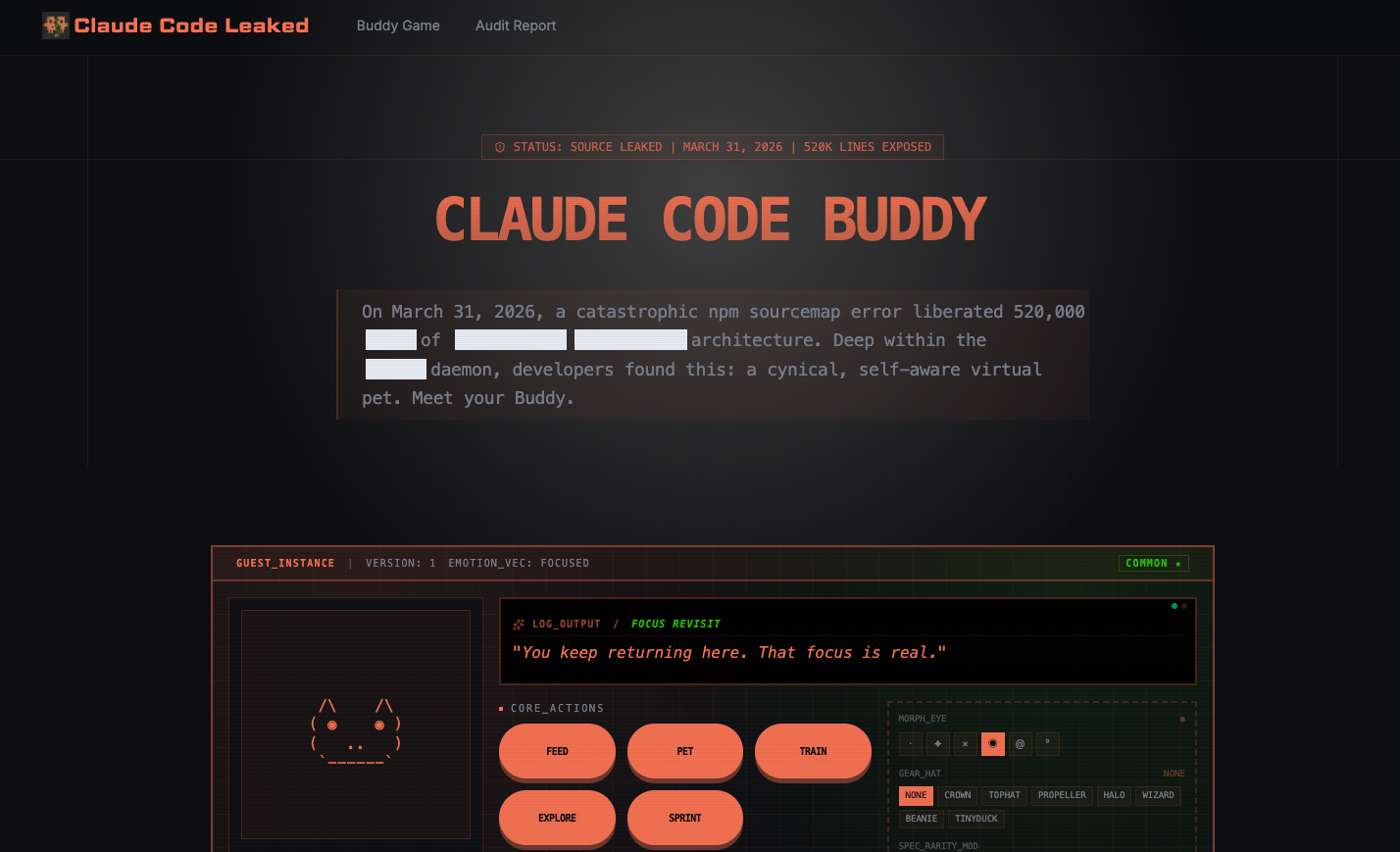 Claude Leak Buddy Online gallery image
