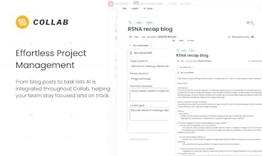 Collab - Experience new heights of productivity and efficiency with AI-enhanced project management and campaign coordination