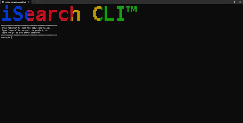 iSearch CLI™ screenshot 2