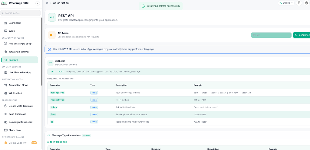 WhatsApp CRM - OnlineLiveSupport gallery image