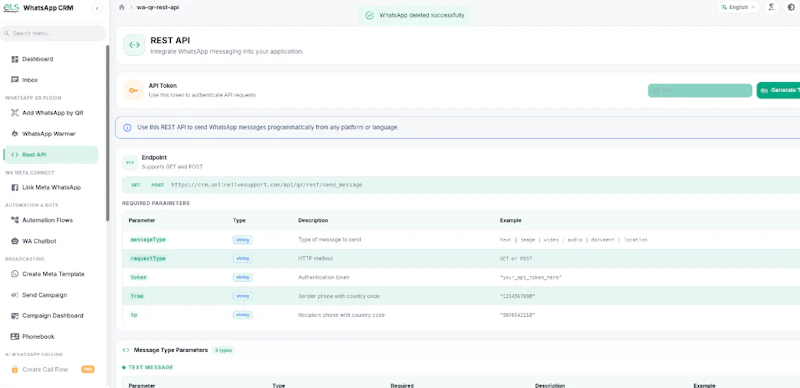 WhatsApp CRM - OnlineLiveSupport screenshot 5