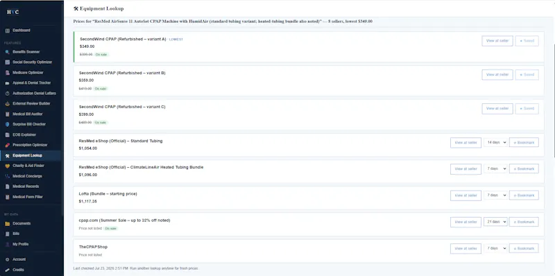 Healthvocate.com screenshot 2