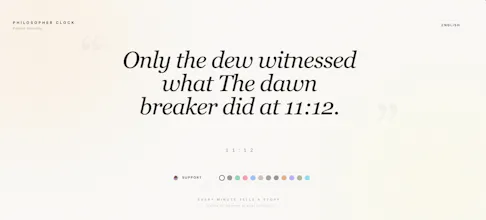 Philosopher Clock gallery image