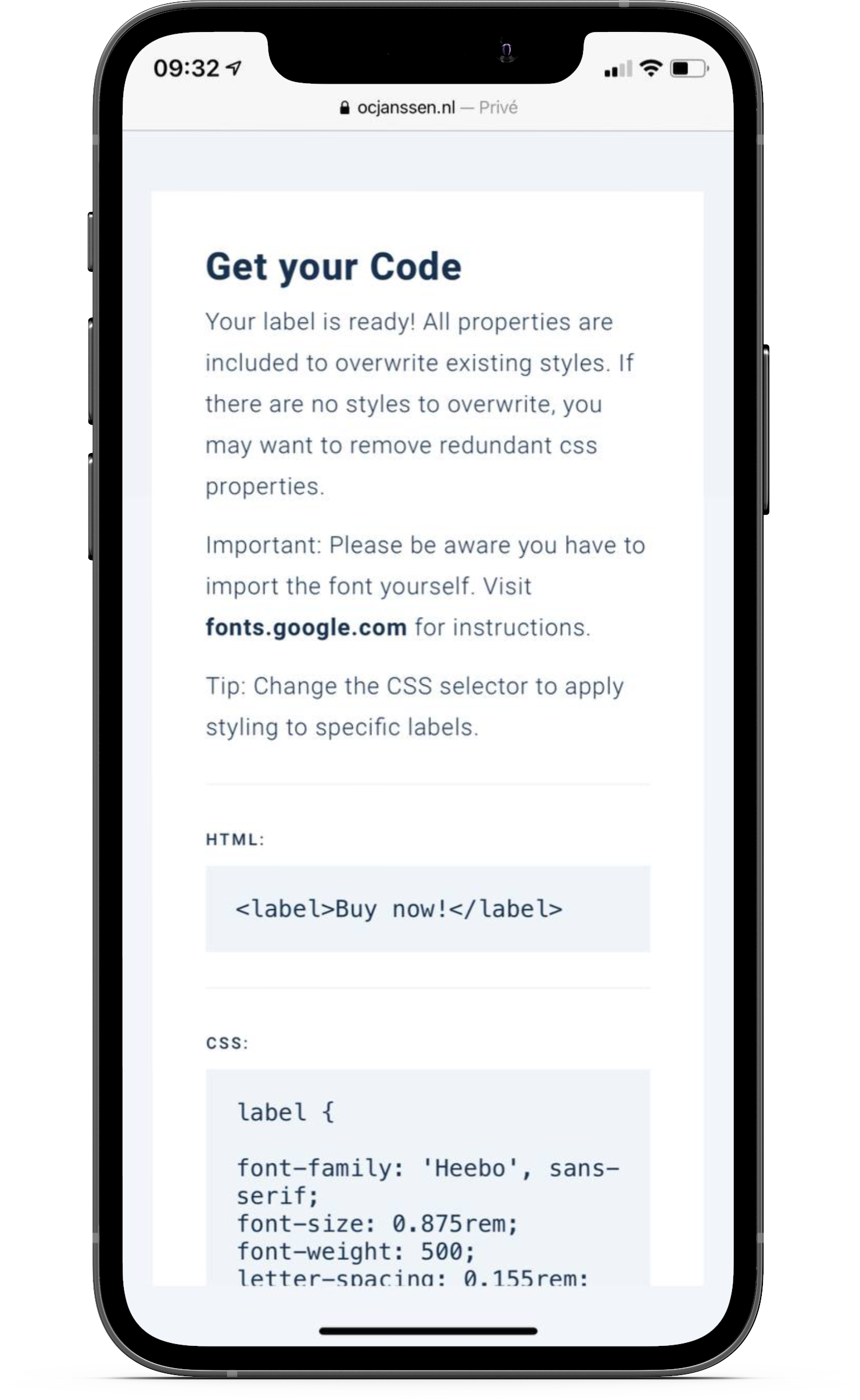 CSS LabelMaker gallery image