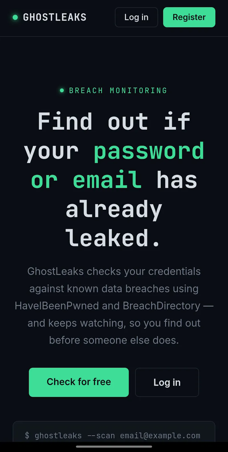 GhostLeaks screenshot 2