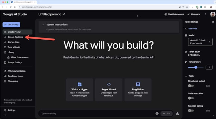 Google AI Studio产品图
