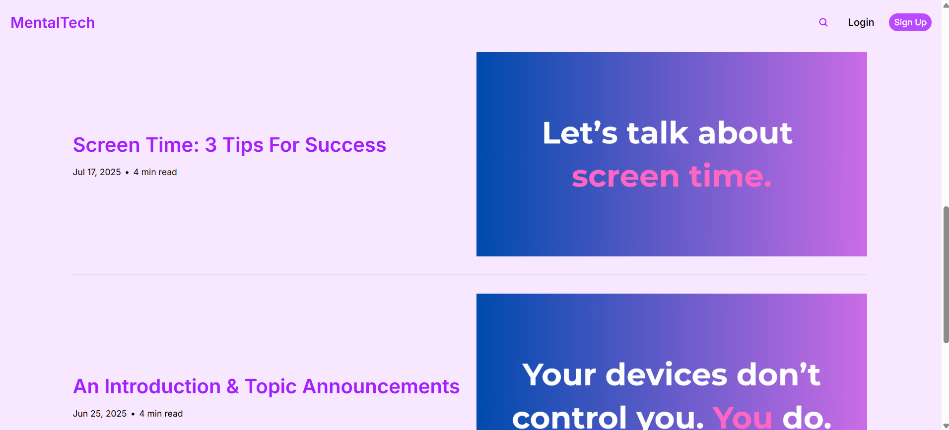 MentalTech - Newsletter zur Verbesserung der psychischen Gesundheit in einem digitalen Zeitalter Medien 2