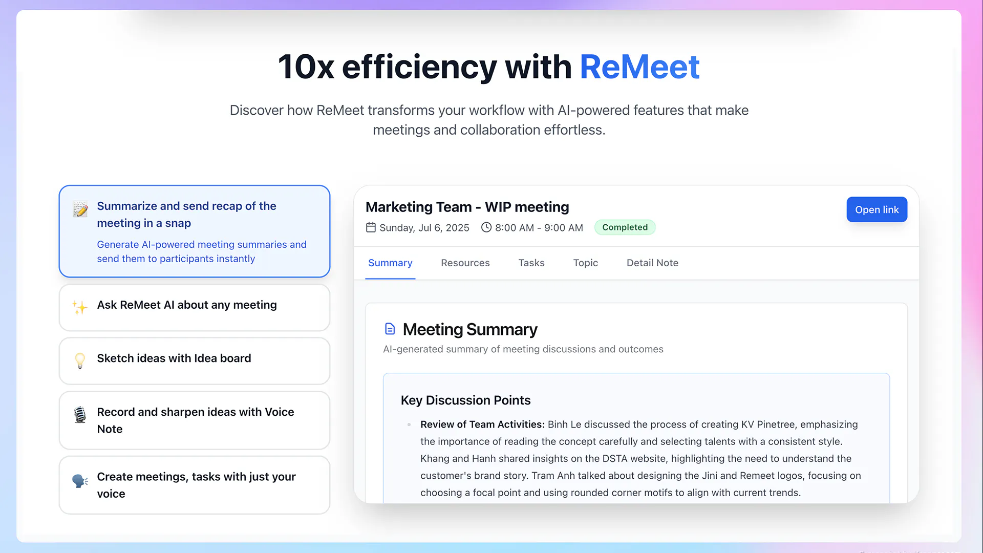 Remeet.io gallery image