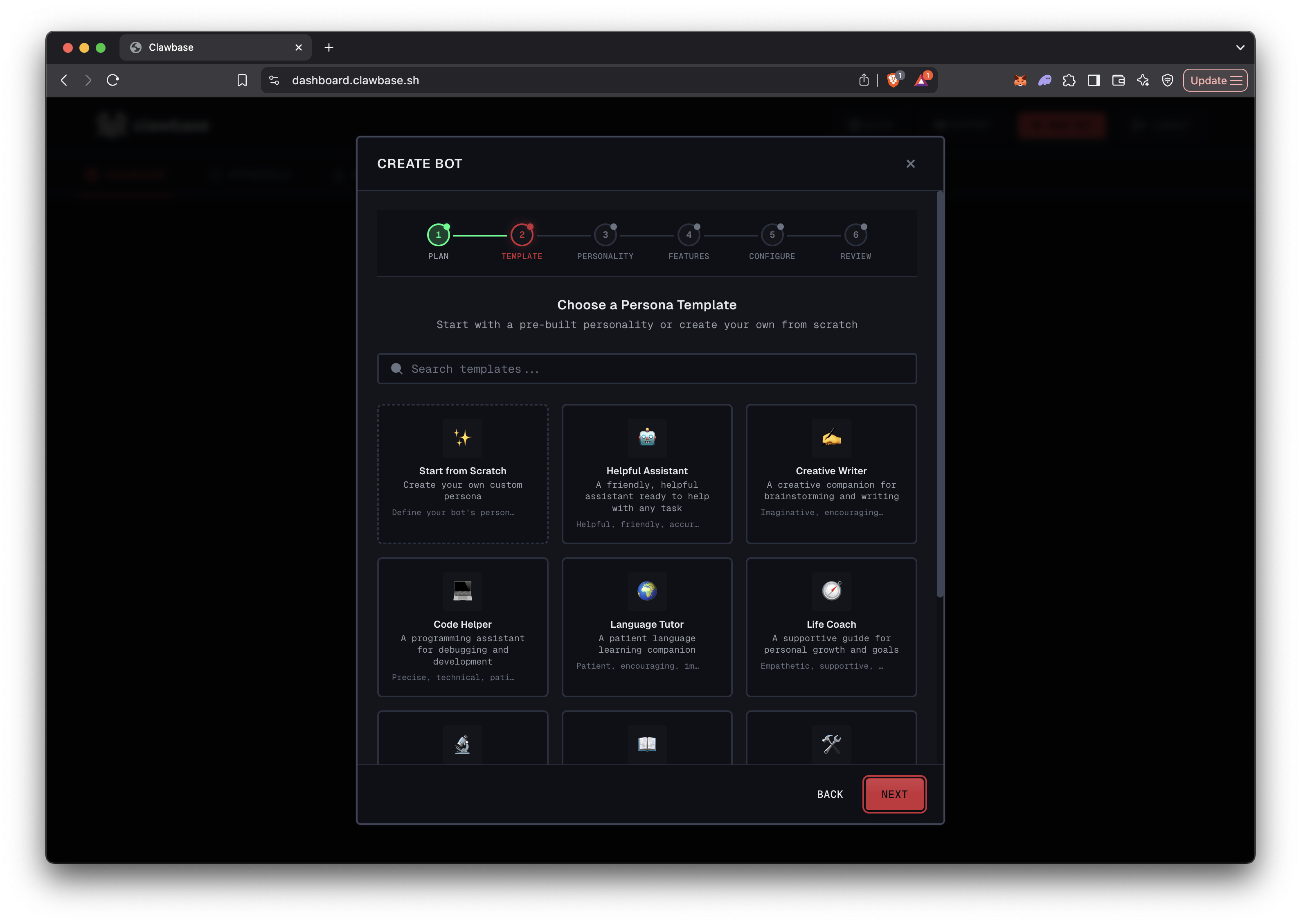 Clawbase - Screenshot 2 showing product features and functionality
